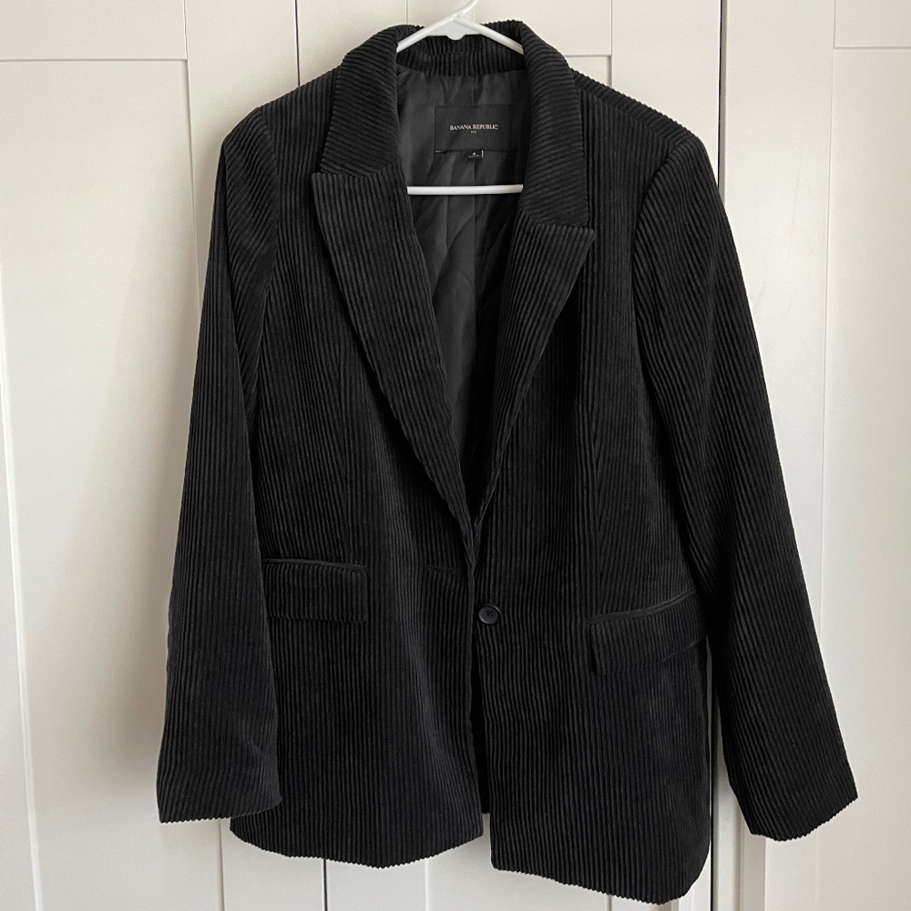 Banana Republic - Black Corduroy Blazer (Size 4)
